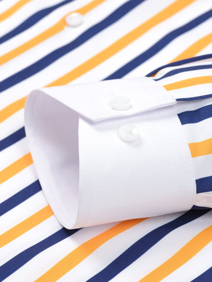 Winchester striped button-down long-sleeved shirt