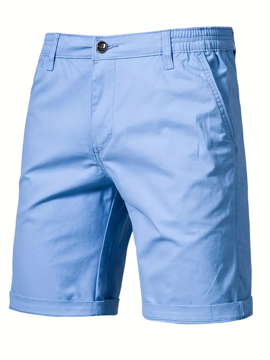 Cotton shorts with pockets
