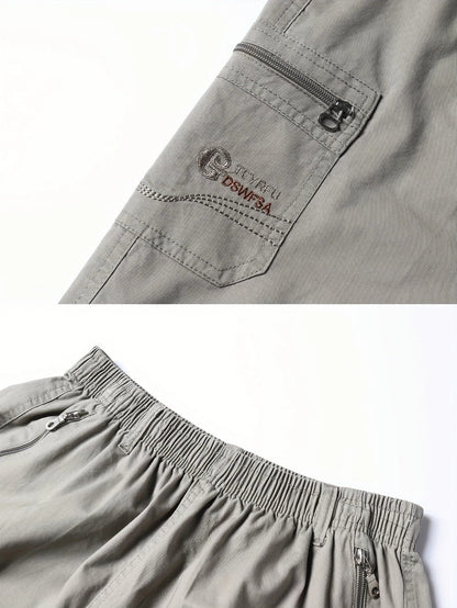 Lightweight cargo shorts with pockets