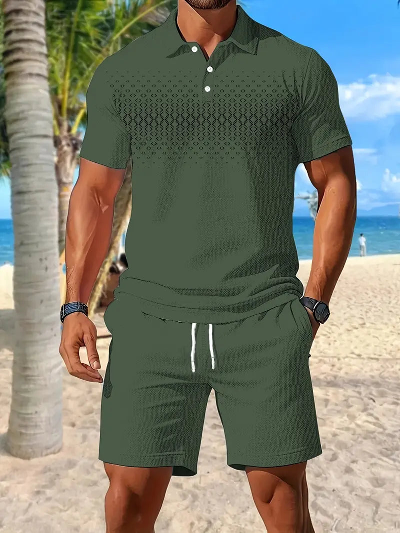 Lenoir™ | Short Sleeve Two-Piece Summer Set