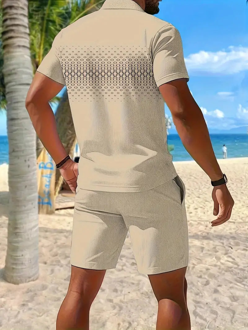 Lenoir™ | Short Sleeve Two-Piece Summer Set