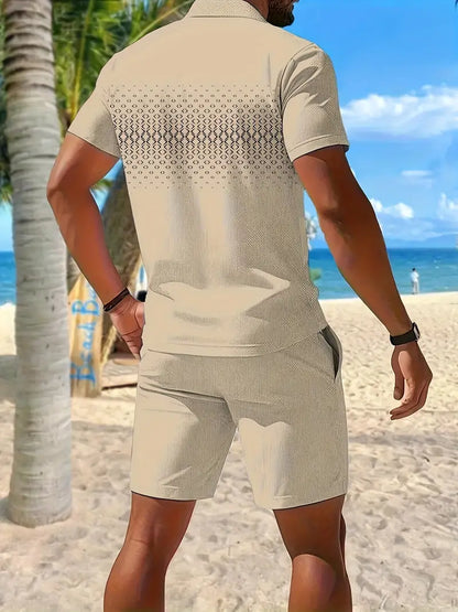 Lenoir™ | Short Sleeve Two-Piece Summer Set