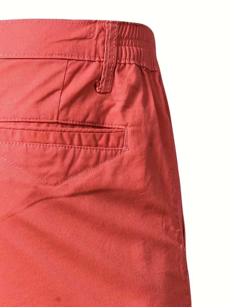 Cotton shorts with pockets