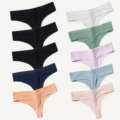10-Pack Women’s 100% Cotton Antibacterial Panties
