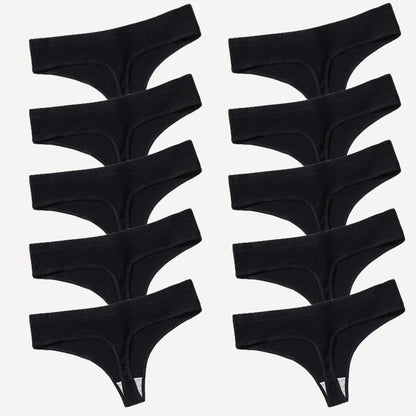 10-Pack Women’s 100% Cotton Antibacterial Panties